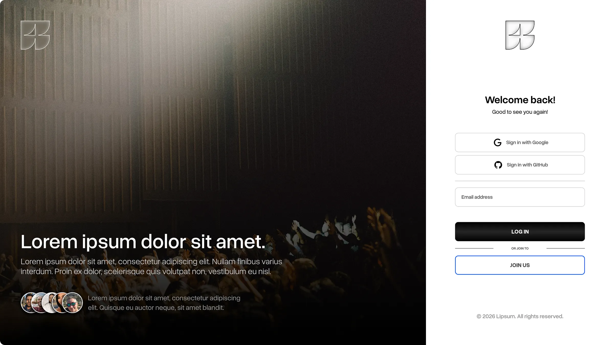 Elegant & Simple Login Screen