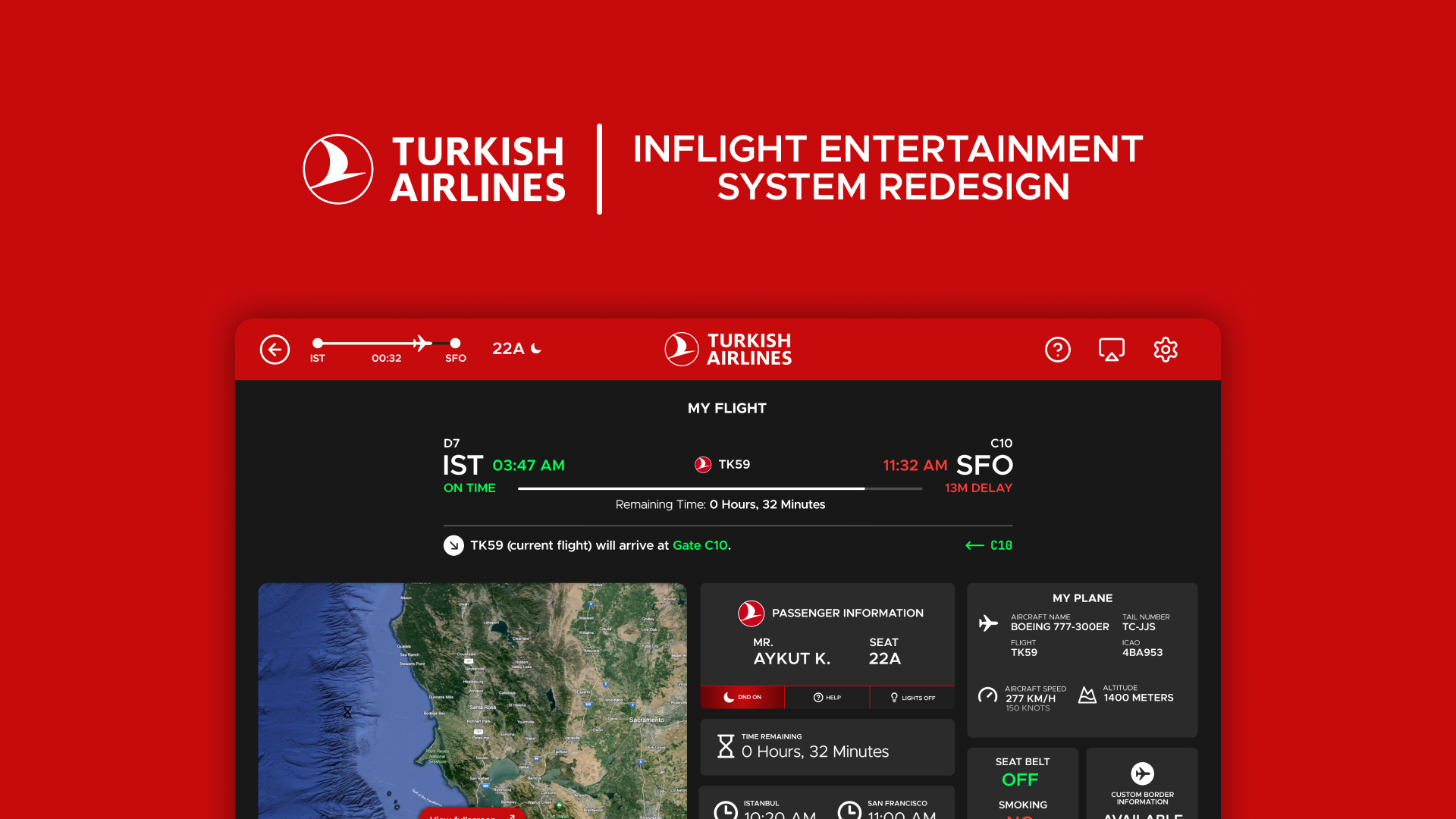Turkish Airlines Inflight Entertainment System Design